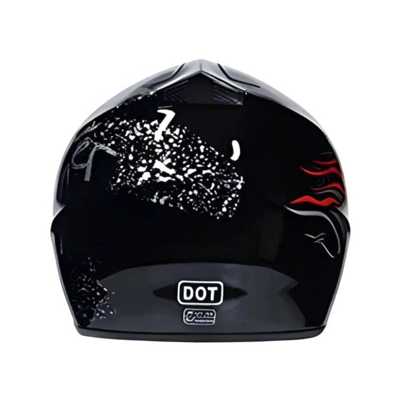 Casque Moto Cross Enfant - Skavel I Noir - Skavel