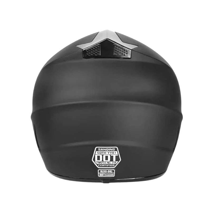 Casque Moto Cross Enfant - Skavel I Noir Mat - Skavel