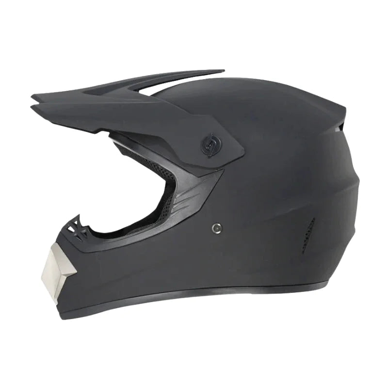 Casque Moto Cross Enfant - Skavel I Noir Mat - Skavel