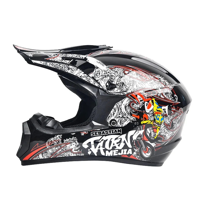 Casque Moto Cross Enfant - Skavel I Noir - Skavel