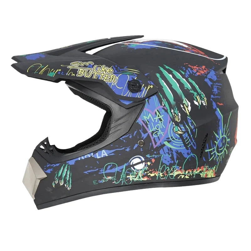 Casque Moto Cross Enfant - Skavel I Noir - Skavel