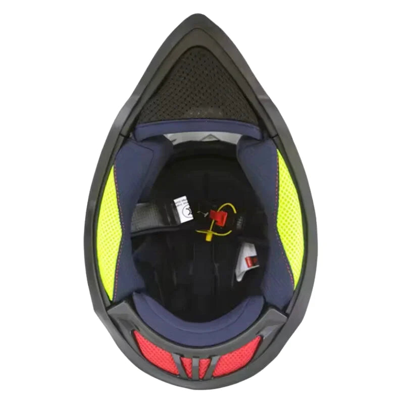 Casque Moto Cross - VGV I Gris/Rouge - Skavel