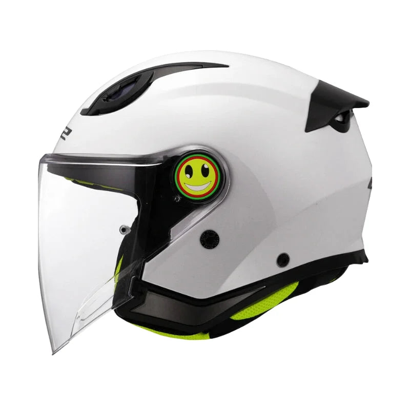 Casque Moto Enfant - LS2 I Blanc - Skavel