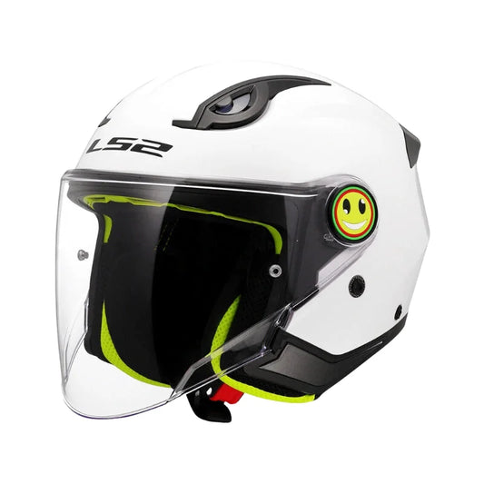 Casque Moto Enfant - LS2 I Blanc - Skavel