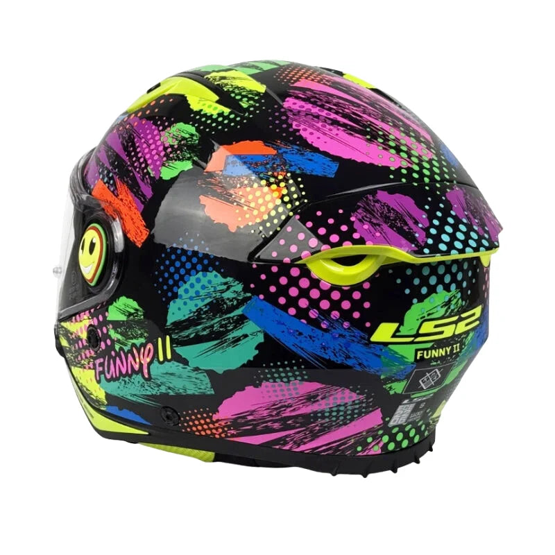 Casque Moto Enfant - LS2 I Noir Graffiti - Skavel