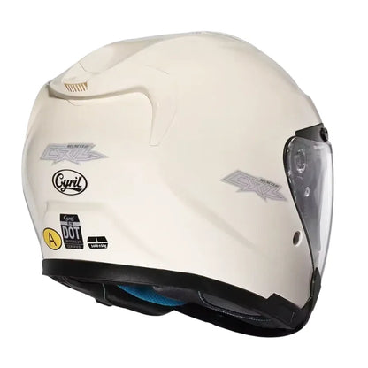 Casque Moto Femme - Cyril I Beige - Skavel