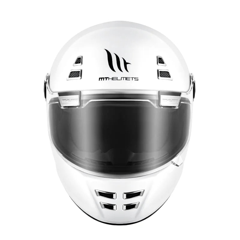 Casque Moto Femme - MT Helmets I Blanc - Skavel