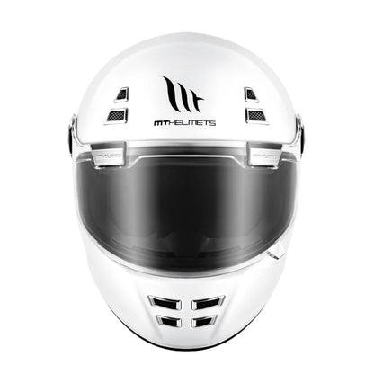 Casque Moto Femme - MT Helmets I Blanc - Skavel