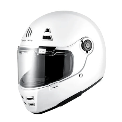 Casque Moto Femme - MT Helmets I Blanc - Skavel