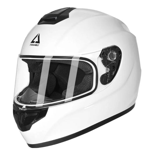 Casque Moto Femme - Triangle I Blanc - Skavel