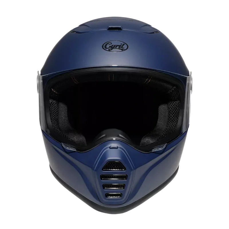 Casque Moto Intégral - Cyril I Bleu Mat - Skavel