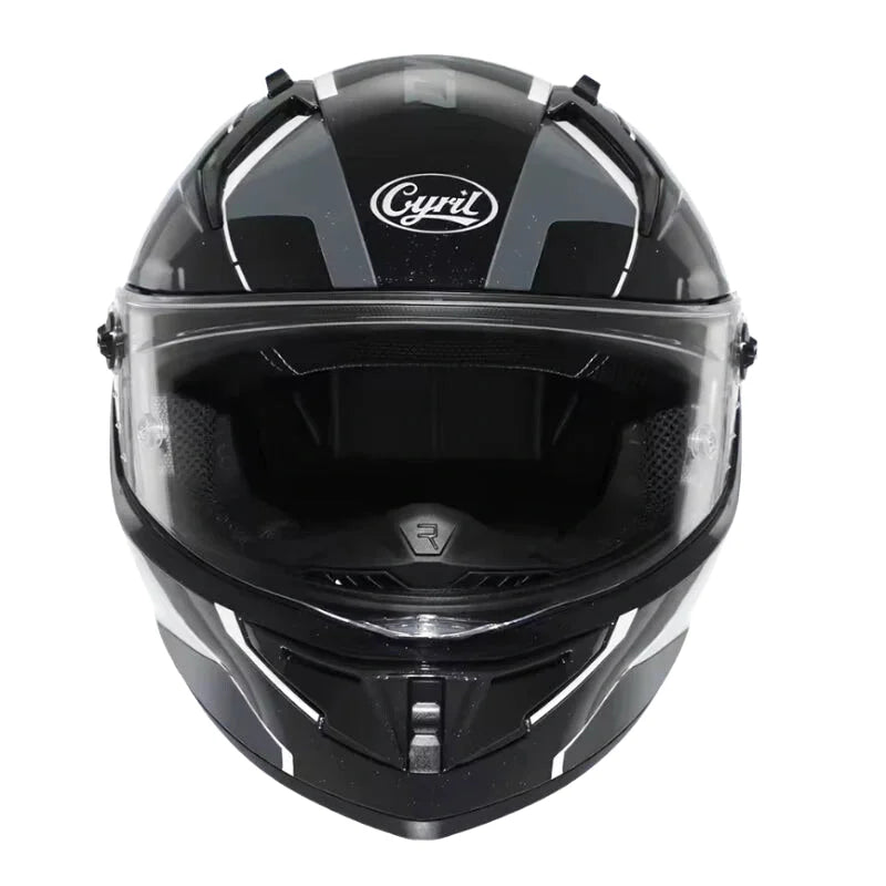 Casque Moto Intégral - Cyril I Noir/Gris - Skavel