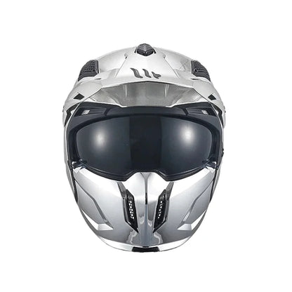 Casque Moto Intégral - MT Helmets I Chrome Argenté - Skavel