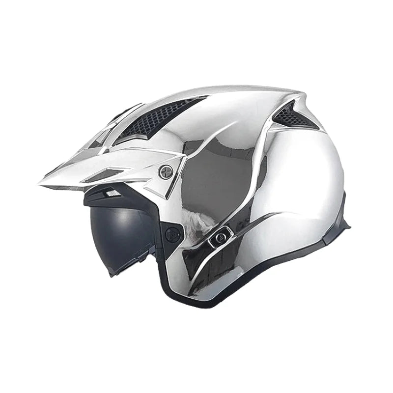 Casque Moto Intégral - MT Helmets I Chrome Argenté - Skavel