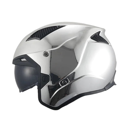 Casque Moto Intégral - MT Helmets I Chrome Argenté - Skavel