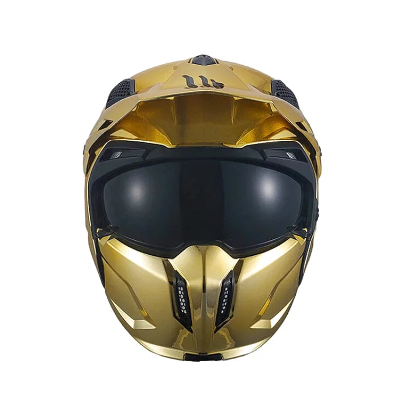 Casque Moto Intégral - MT Helmets I Or Chrome - Skavel