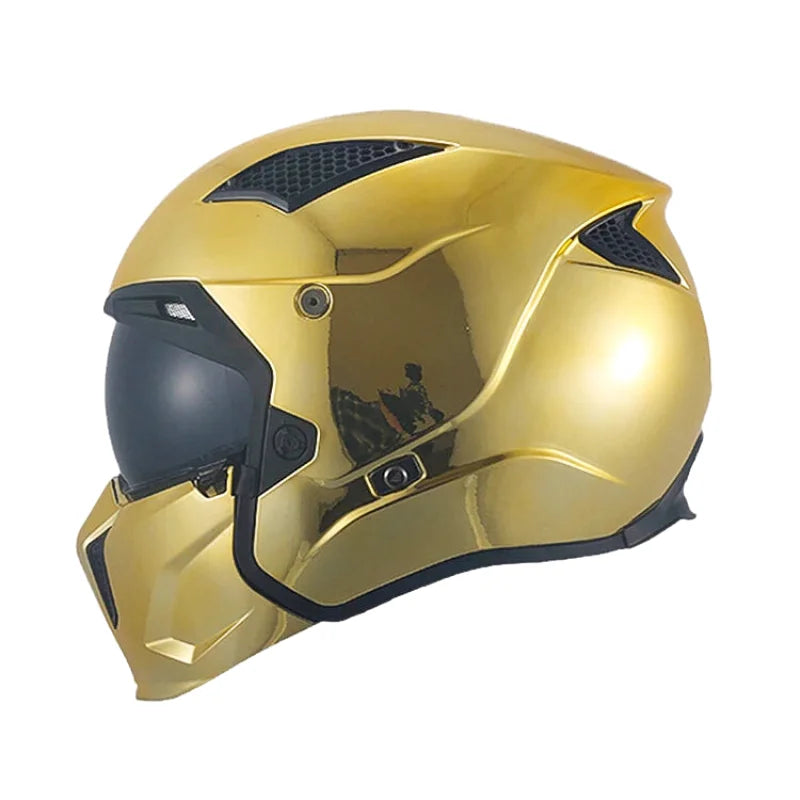 Casque Moto Intégral - MT Helmets I Or Chrome - Skavel