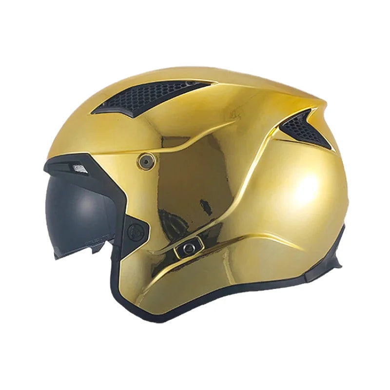 Casque Moto Intégral - MT Helmets I Or Chrome - Skavel