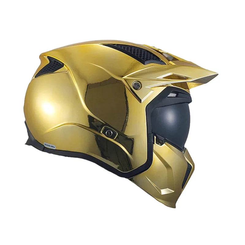Casque Moto Intégral - MT Helmets I Or Chrome - Skavel