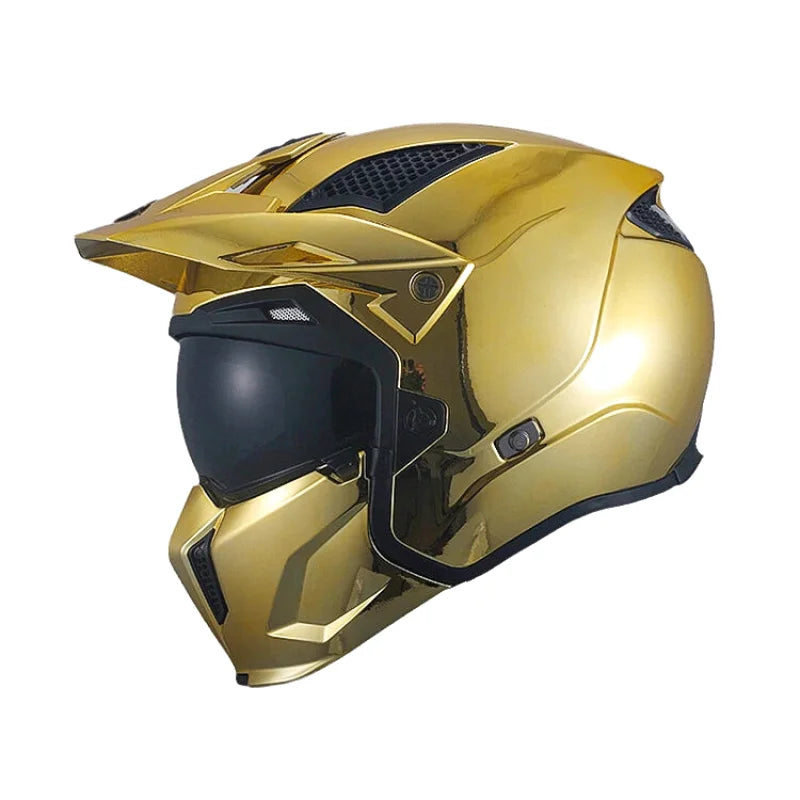 Casque Moto Intégral - MT Helmets I Or Chrome - Skavel