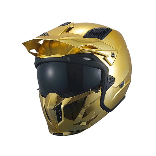 Casque Moto Intégral - MT Helmets I Or Chrome - Skavel