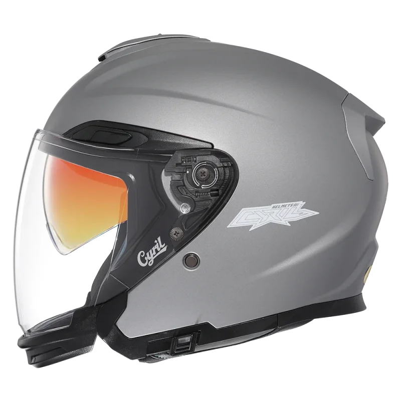 Casque Moto Jet - Cyril I Gris - Skavel