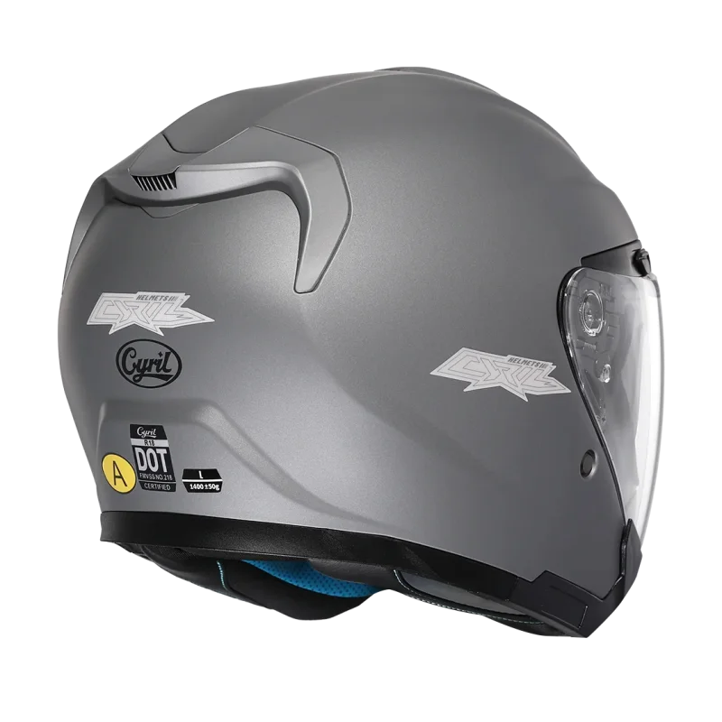 Casque Moto Jet - Cyril I Gris - Skavel