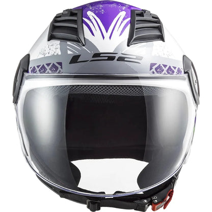 Casque Moto Jet - LS2 I Blanc - Skavel