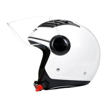 Casque Moto Jet - LS2 I Blanc - Skavel