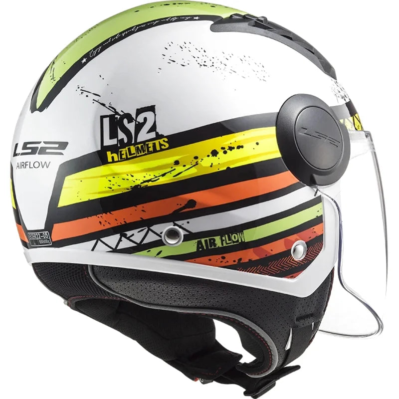 Casque Moto Jet - LS2 I Blanc - Skavel