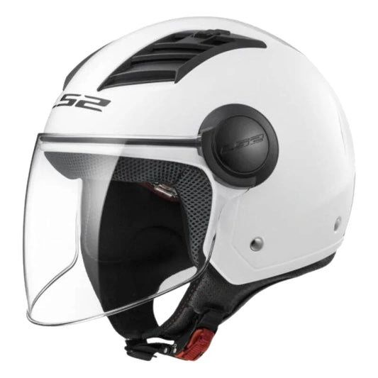 Casque Moto Jet - LS2 I Blanc - Skavel