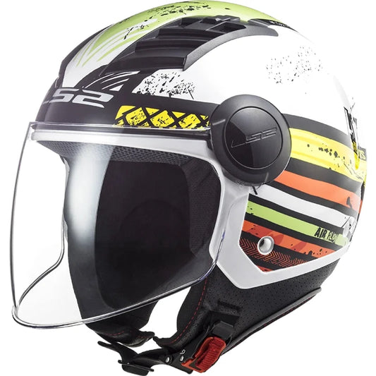 Casque Moto Jet - LS2 I Blanc - Skavel