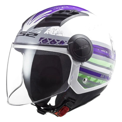 Casque Moto Jet - LS2 I Blanc - Skavel