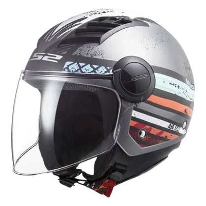 Casque Moto Jet - LS2 I Gris - Skavel