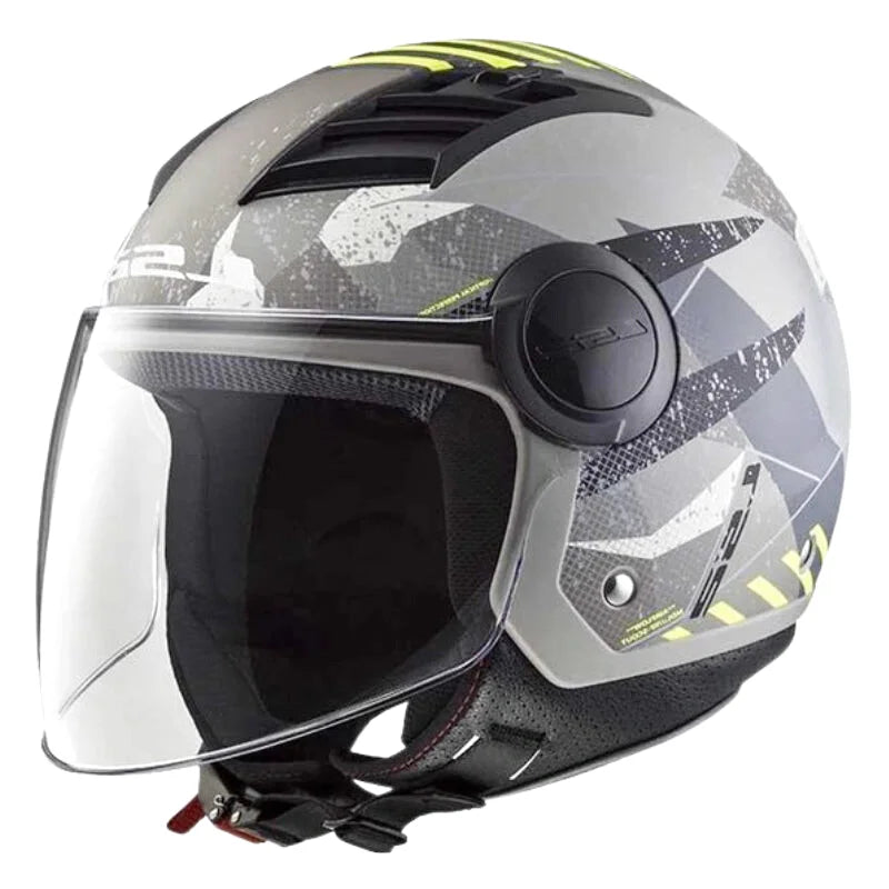 Casque Moto Jet - LS2 I Gris - Skavel