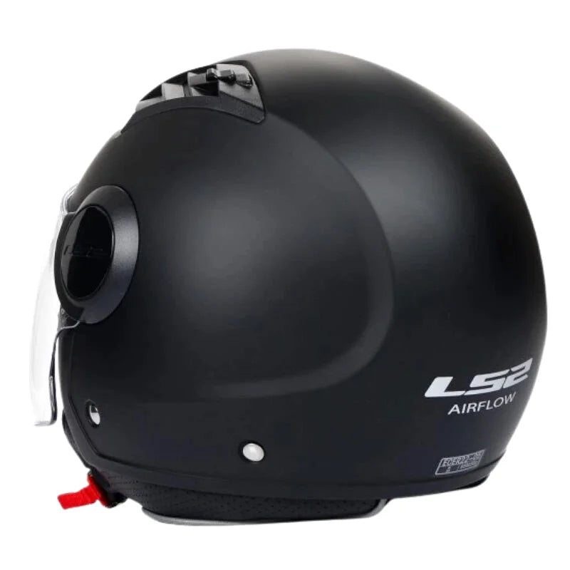 Casque Moto Jet - LS2 I Noir Mat - Skavel