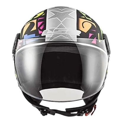 Casque Moto Jet - LS2 I Noir - Skavel