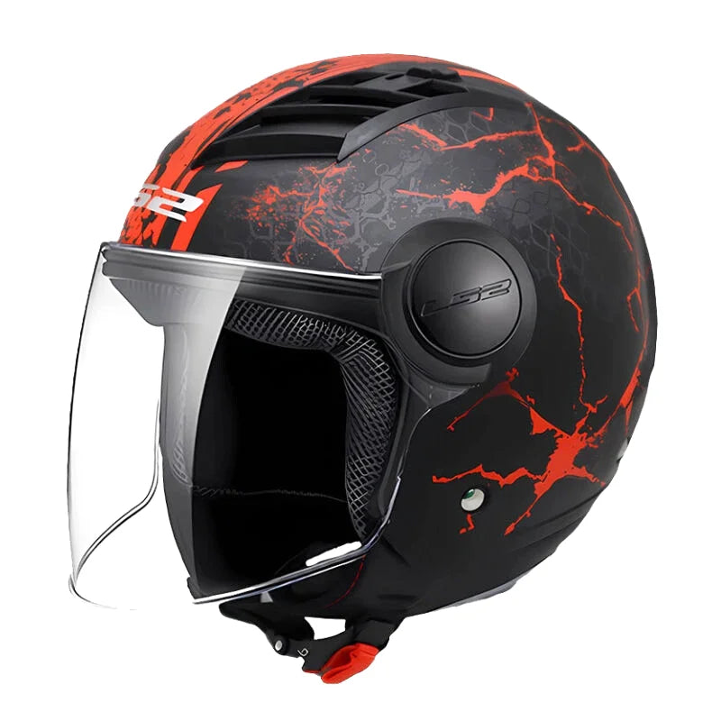Casque Moto Jet - LS2 I Noir - Skavel
