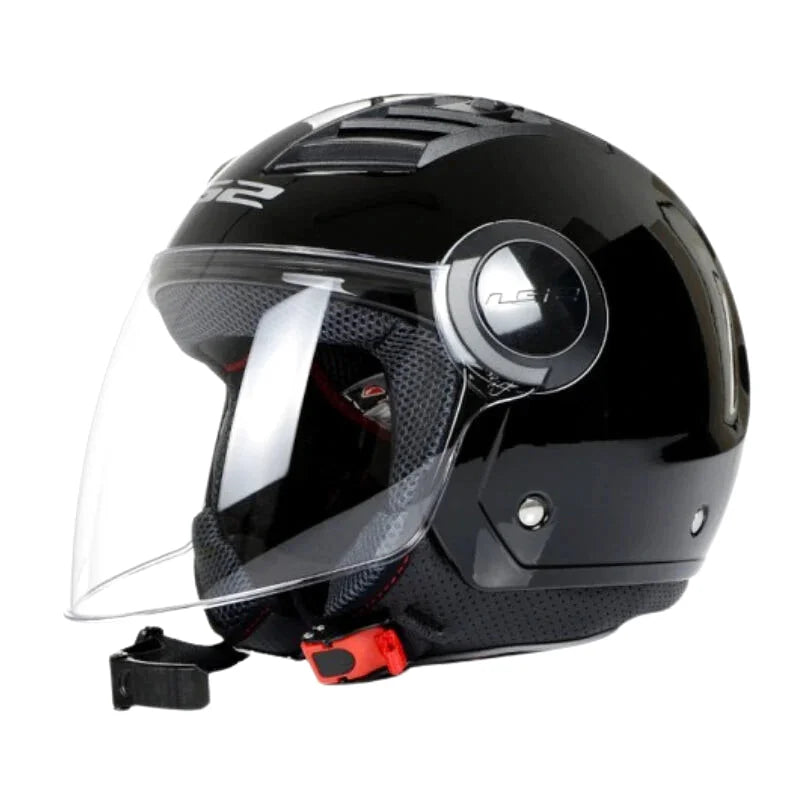 Casque Moto Jet - LS2 I Noir - Skavel