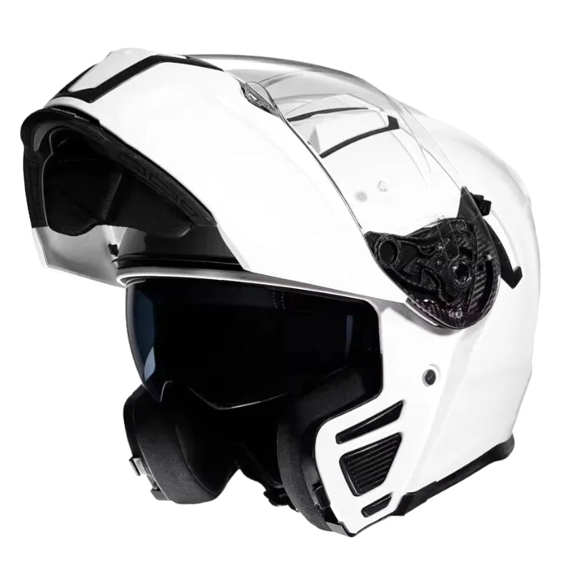 Casque Moto Modulable - Cyril I Blanc - Skavel