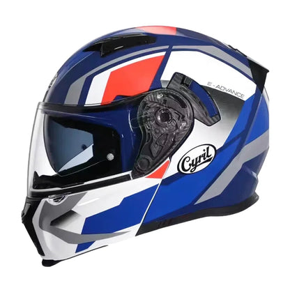 Casque Moto Modulable - Cyril I Bleu - Skavel
