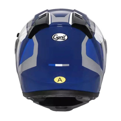Casque Moto Modulable - Cyril I Bleu - Skavel