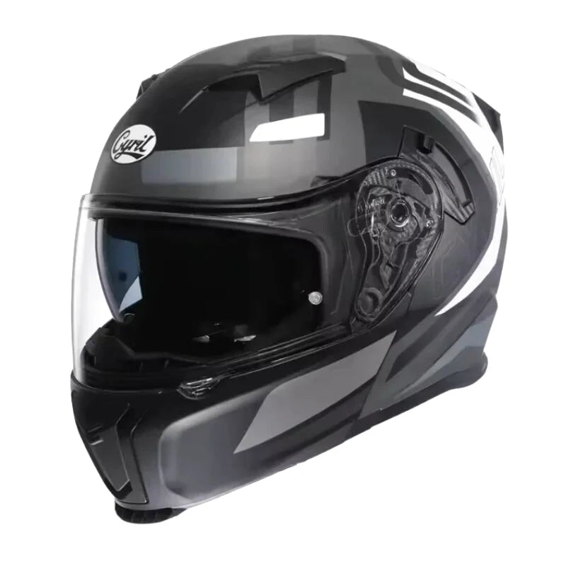 Casque Moto Modulable - Cyril I Gris - Skavel