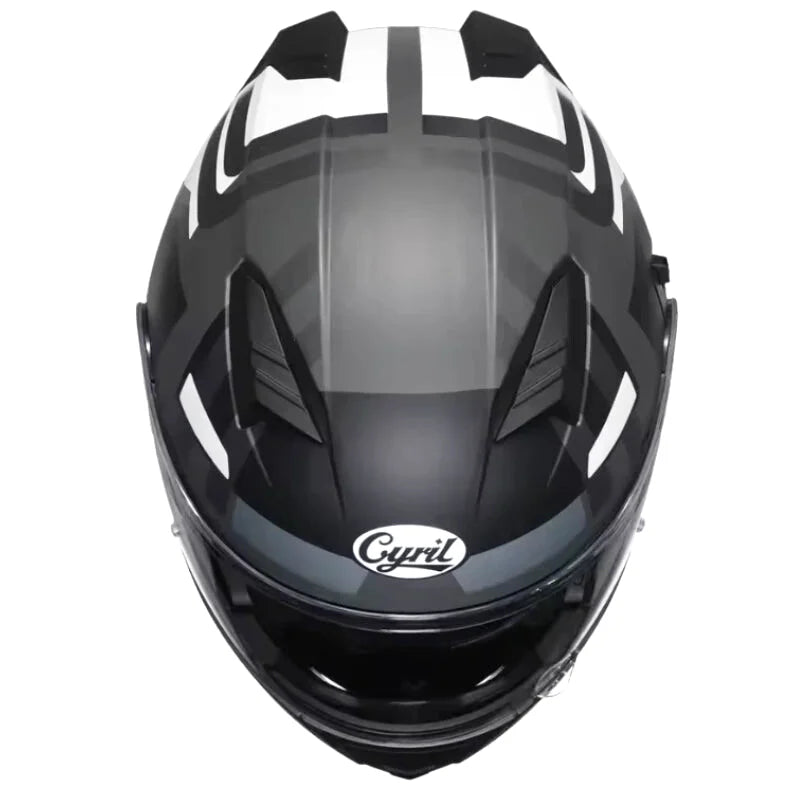 Casque Moto Modulable - Cyril I Gris - Skavel