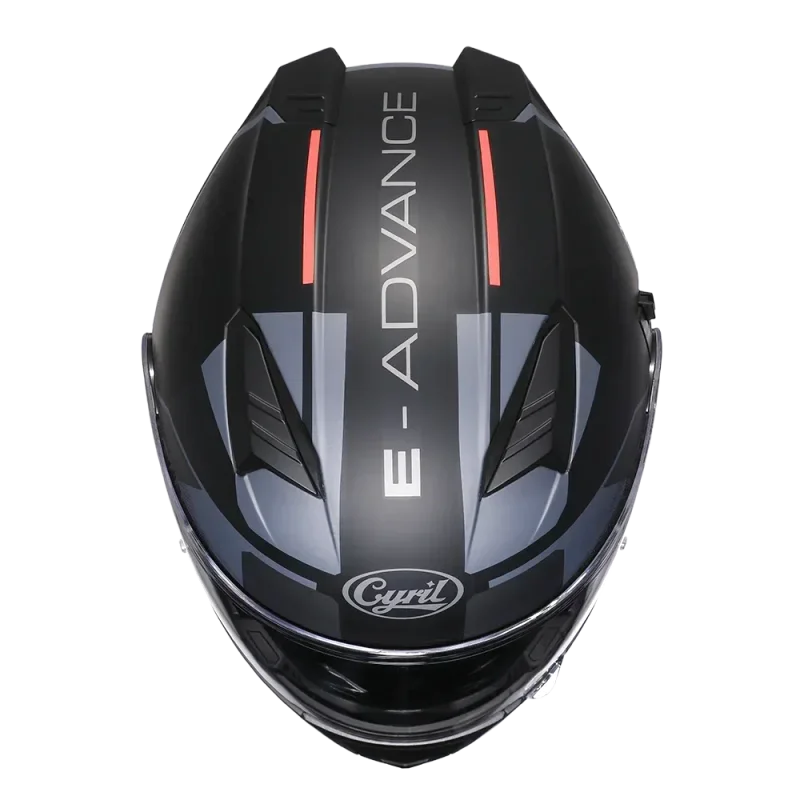 Casque Moto Modulable - Cyril I Noir - Skavel