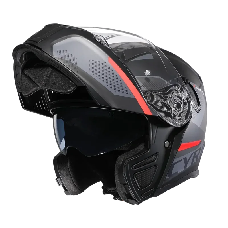 Casque Moto Modulable - Cyril I Noir - Skavel