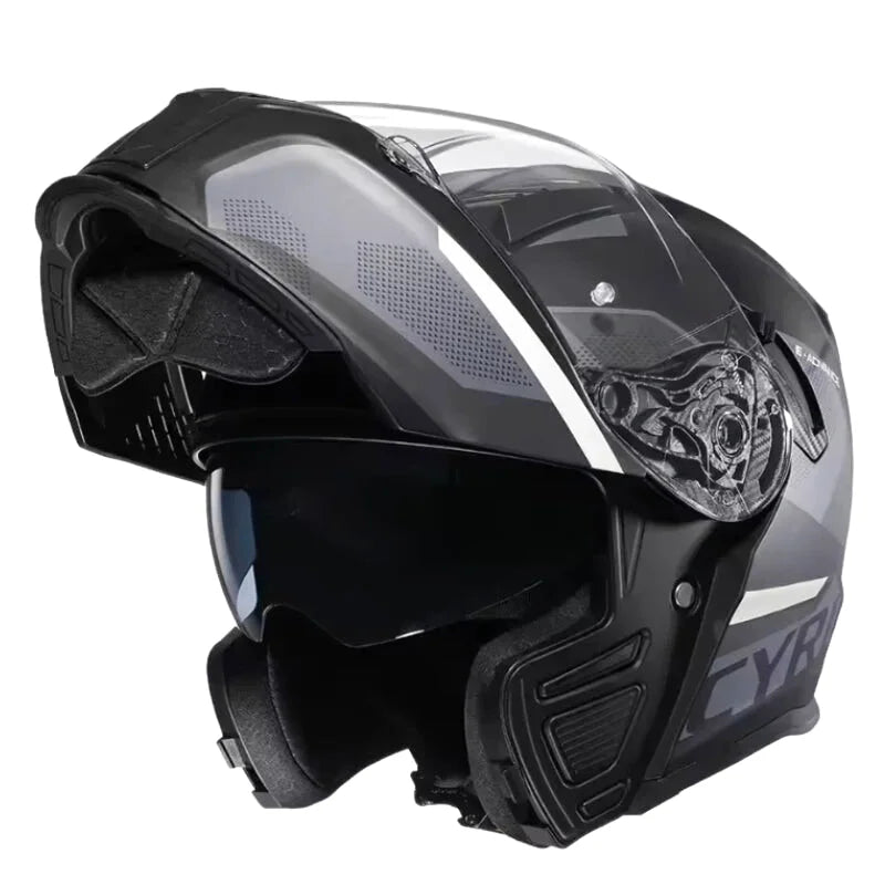 Casque Moto Modulable - Cyril I Noir - Skavel