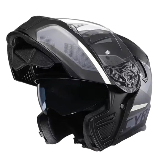 Casque Moto Modulable - Cyril I Noir - Skavel