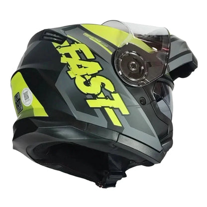 Casque Moto Modulable - FAST I Vert - Skavel