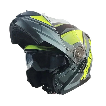 Casque Moto Modulable - FAST I Vert - Skavel
